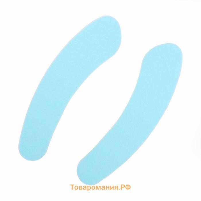 Наклейка на унитаз однотонные, 2 шт (голубая)