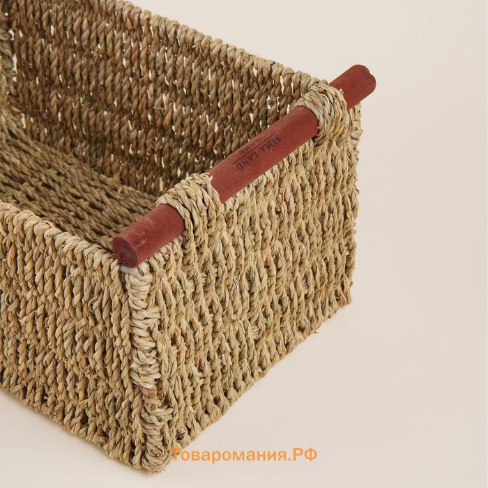 Корзины для хранения SL Home, плетёные, ручной работы, 2 шт., 23×13×14 см, 29×19×16 см