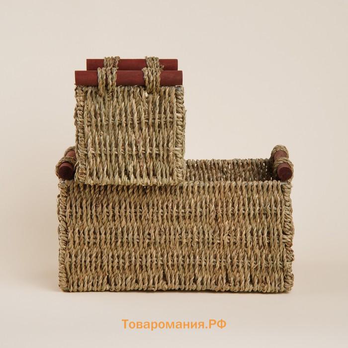 Корзины для хранения SL Home, плетёные, ручной работы, 2 шт., 23×13×14 см, 29×19×16 см