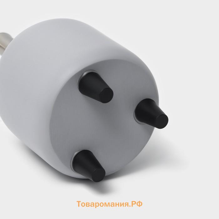 Аксессуары для ванной SAVANNA, 3 предмета, дозатор для мыла 390 мл, стакан 300 мл, мыльница, серые