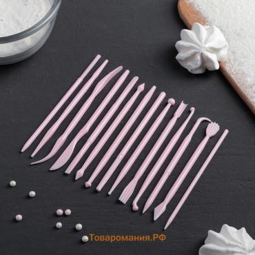 Набор для моделирования кондитерских украшений , 14 шт., 12×0.5 см, МИКС