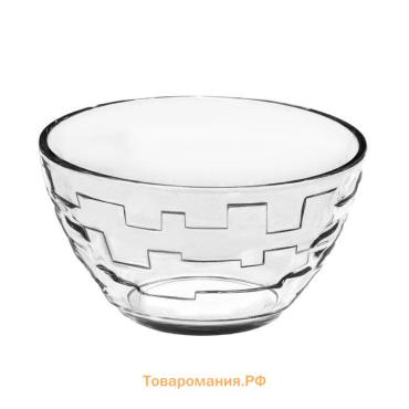 Салатник «Лабиринт», 250 мл, d=11 см, стекло, прозрачный