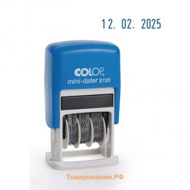 Датер-мини автоматический COLOP S 120 BANK, дата цифрами, высота шрифта 3.8 мм