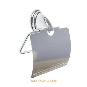 Держатель для туалетной бумаги с крышкой Accoona A11105, хром