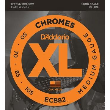 Комплект струн для  бас-гитары D'Addario ECB82 Chromes