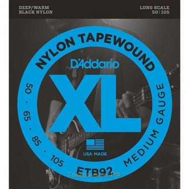 Комплект струн для  бас-гитары D'Addario ETB92 Tapewound