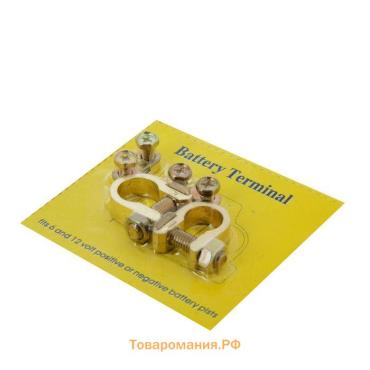 Клемма АКБ универсальная, набор 2 шт.