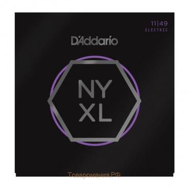 Струны для электрогитары D'Addario NYXL1149 NYXL Medium, 11-49,