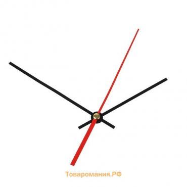 Комплект из 3-х стрелок для часов, черные 83/114/165 (2021) (фасовка по 100 наборов)