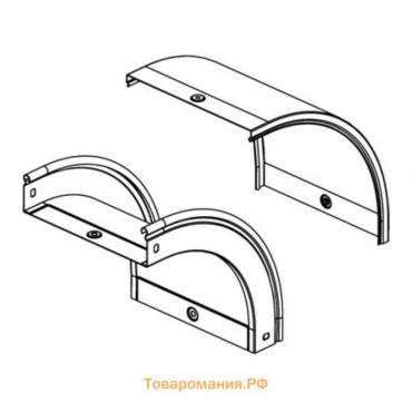 Крышка CD90 DKC 38242, на угол вертикальный внешний 90° , основание 100 мм