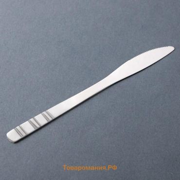 Нож столовый из нержавеющей стали  «Равингтон», длина 22.3 см, серебристый