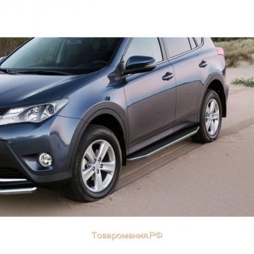 Порог-площадка "Premium" RIVAL, Toyota Rav 4 2006-2013, с крепежом, A173ALP.5702.1