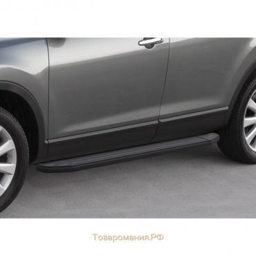 Порог-площадка "Premium-Black" RIVAL, Volvo XC 90 2002-2014, с крепежом, A193ALB.5901.1