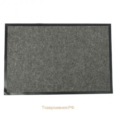 Коврик придверный влаговпитывающий Tuff, 60×90 см, цвет серый