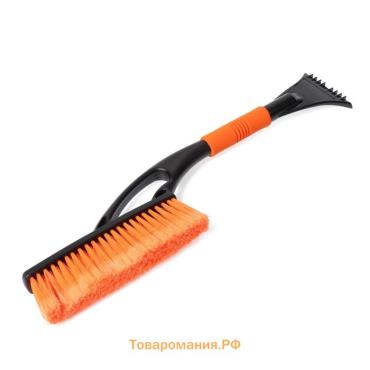 Щетка сметка, со скребком, M5, мягкая ручка, 57 см