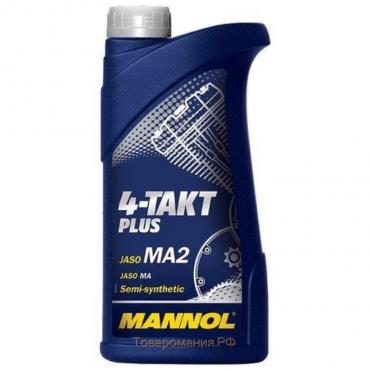 Масло моторное MANNOL 4T п/с 10w40 PLUS, 1 л