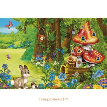 Фотобаннер, 250 × 200 см, с фотопечатью, люверсы шаг 1 м, «Заячья нора», Greengo