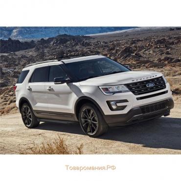 Порог-площадка "Black" RIVAL, Ford Explorer 2011-н.в., с крепежом, F193ALB.1802.1