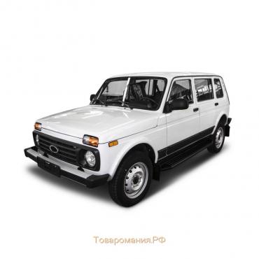 Порог-площадка "Premium-Black" RIVAL, Lada 4x4 1993-н.в., с крепежом, A180ALB.6004.1