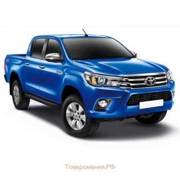 Порог-площадка "Black" RIVAL, Toyota Hilux 2015-н.в., с крепежом, F193ALB.5708.1