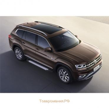 Порог-площадка "Bmw-Style" RIVAL, Volkswagen Teramont 2018-н.в., с крепежом, D193AL.5805.1