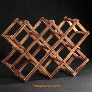 Подставка для бутылок  «Бордо», коричневая