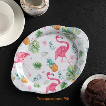 Поднос «Тропики», 22×16.5 см, жесть, разноцветный