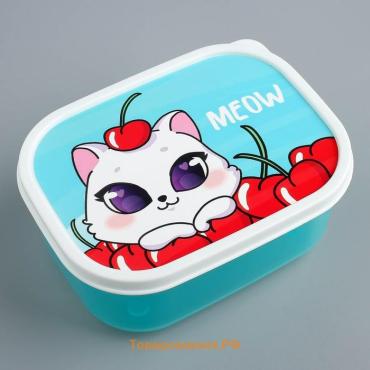 Ланч бокс прямоугольный Meow, 500 мл