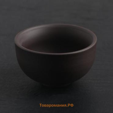 Пиала «Красная глина», 40 мл, d=5.5 см, керамика, коричневый