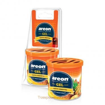 Ароматизатор Areon Gel Can, на панель, аромат тутти фрутти 46753a