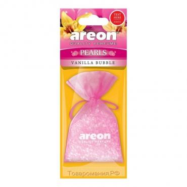 Ароматизатор Areon Pearls, на зеркало, аромат ваниль бабл 50797a