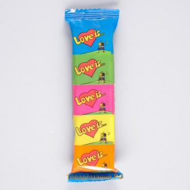 Жевательная резинка Love is мини, ассорти, 21 г