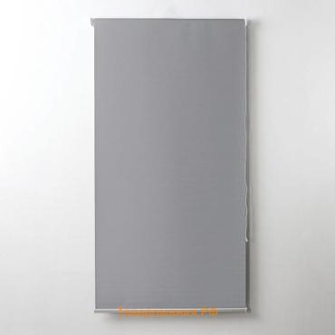 Штора рулонная «Механика. Блэкаут», 100×180 см (с учётом креплений 3.5 см), серая