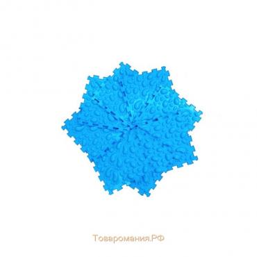 Модульный массажный коврик ОРТО ПАЗЛ «Галька», 1 модуль, цвет синий