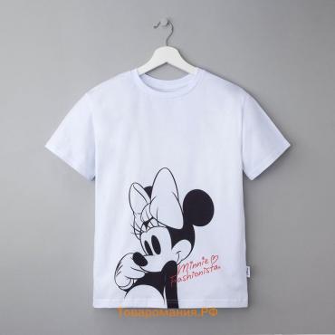 Футболка Minnie Fashionista Минни Маус, белая, размер 42