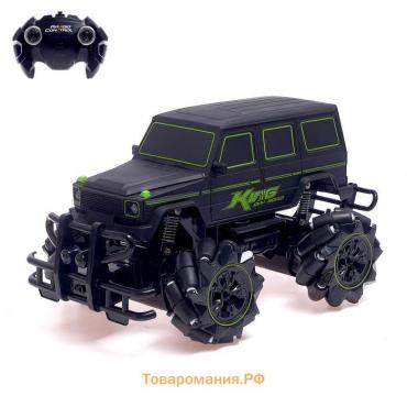 Машинка на пульте управления «Внежорожник», радиоуправление, 1:12, 4WD, движение во всех направлениях, работает от аккумулятора, цвет чёрный