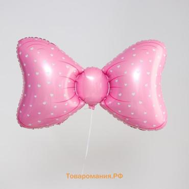 Воздушный шар фольгированный 36" «Бант розовый», фигура