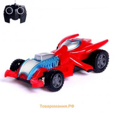 Машинка на пульте управления Spider-Car, работает от батареек, МИКС