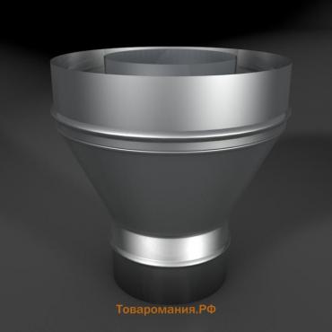 Переход моно/термо, нержавеющая сталь AISI 304, толщина 0.8 мм, d=120 × 220 мм