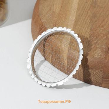 Овощерезка-винегретница, d=8.5 см, кубик 6 мм, нержавеющая сталь