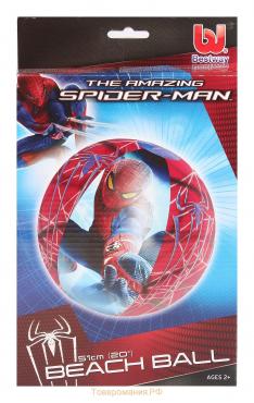 Мяч пляжный Spider-Man, d=51 см, от 2 лет, 98002 Bestway