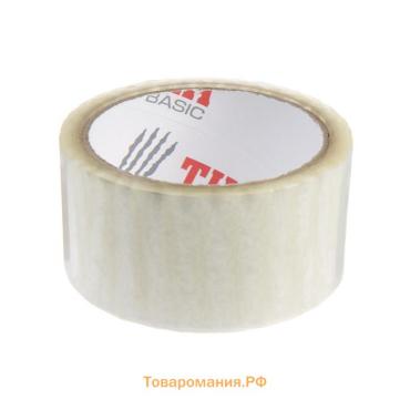 Лента клейкая ТУНДРА, прозрачная, 40 мкм, 48 мм × 45 м