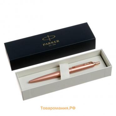 Ручка шариковая Parker Jotter Monochrome XL SE20 Pink Gold PGT М 1.0 мм, корпус из нержавеющей стали, синие чернила