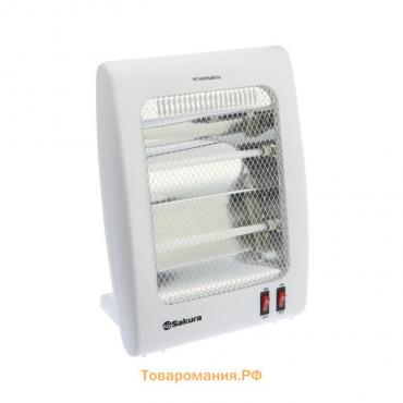 Обогреватель Sakura SA-0670W, кварцевый инфракрасный, 900 Вт, белый