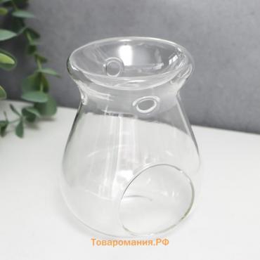 Аромалампа стекло "Вазон" прозрачная 9.5х8 см