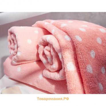 Полотенце махровое Guten Morgen Doris pink, размер 70х130 см, цвет розовый