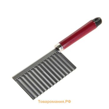Нож для фигурной резки  «Вкус», 18.5×5.5 см, бордовый