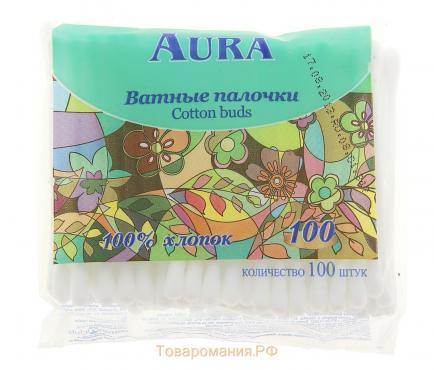 Ватные палочки Aura Beauty Cotton Buds, 100 шт.