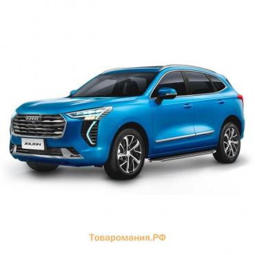 Пороги на автомобиль "Premium" Rival, Haval Jolion 2021-н.в., 180 см, 2 шт., алюминий, A180ALP.9404.1