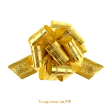 Бант - шар No5 полоса, золотой